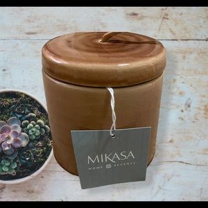 Mikasa floor vase ceramic Brown